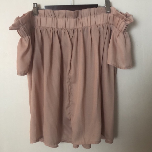 EUC Blush Pink Lucca Off the Shoulder Top - Picture 2 of 5